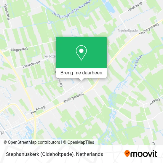 Stephanuskerk (Oldeholtpade) kaart