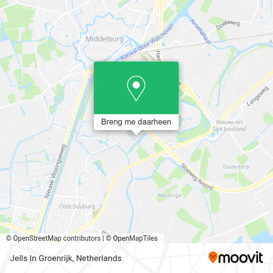 Jells In Groenrijk kaart