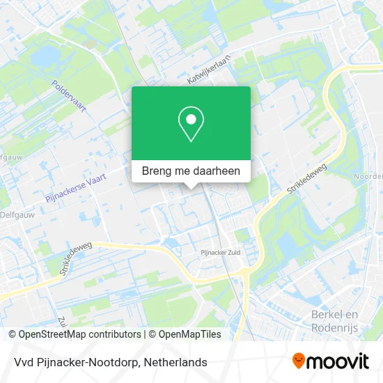 Vvd Pijnacker-Nootdorp kaart