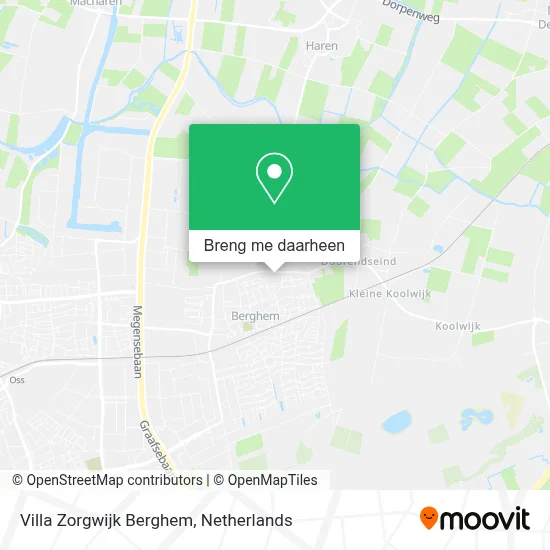 Villa Zorgwijk Berghem kaart