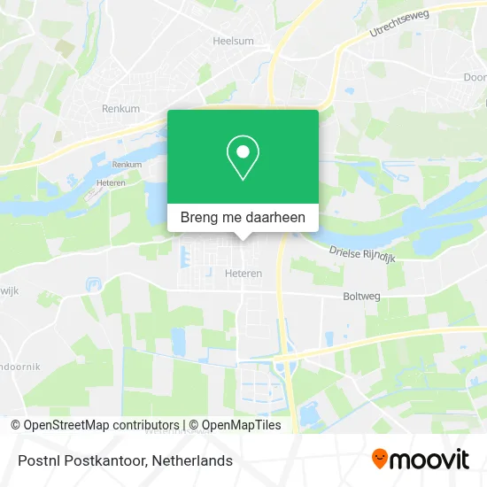 Postnl Postkantoor kaart