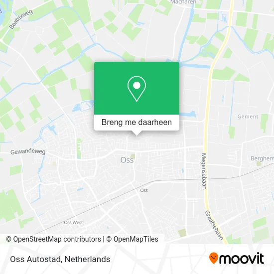 Oss Autostad kaart
