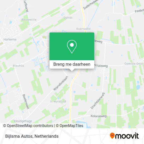 Bijlsma Autos kaart