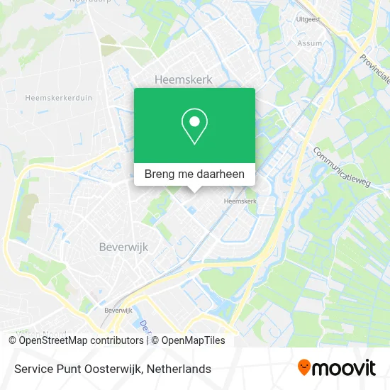 Service Punt Oosterwijk kaart
