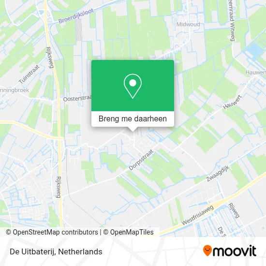 De Uitbaterij kaart