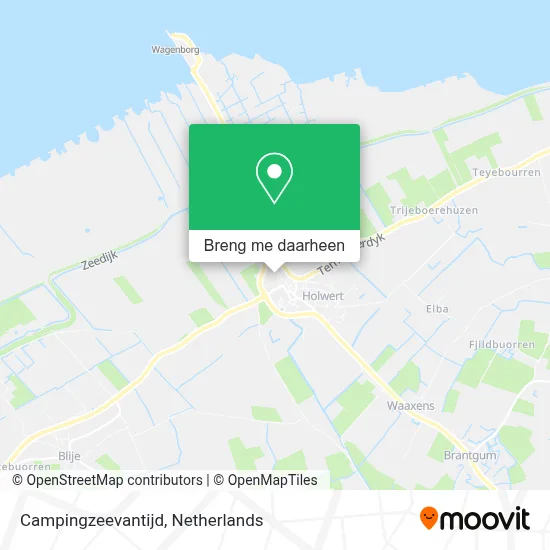 Campingzeevantijd kaart