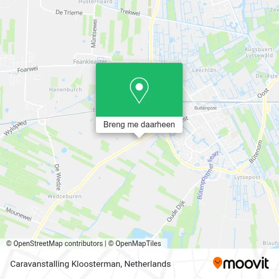 Caravanstalling Kloosterman kaart