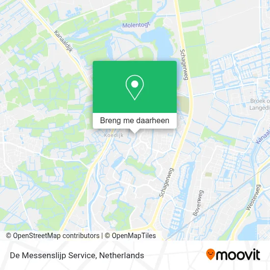 De Messenslijp Service kaart