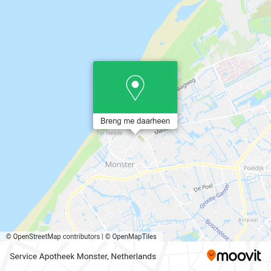 Service Apotheek Monster kaart