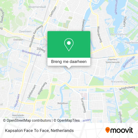Kapsalon Face To Face kaart