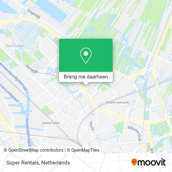 Super Rentals kaart