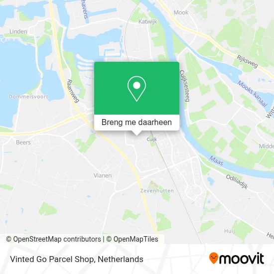 Vinted Go Parcel Shop kaart