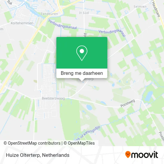 Huize Olterterp kaart