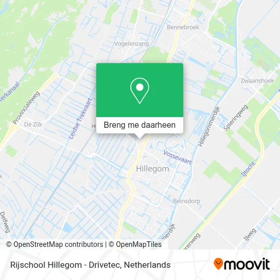 Rijschool Hillegom - Drivetec kaart
