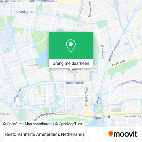Resto Vanharte Amsterdam kaart