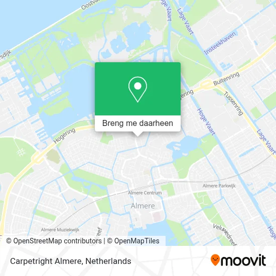 Carpetright Almere kaart
