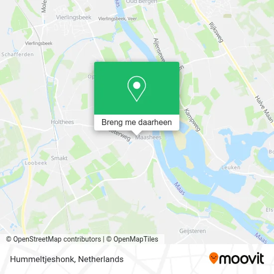 Hummeltjeshonk kaart