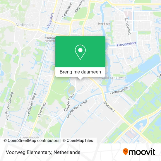 Voorweg Elementary kaart