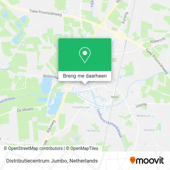 Distributiecentrum Jumbo kaart