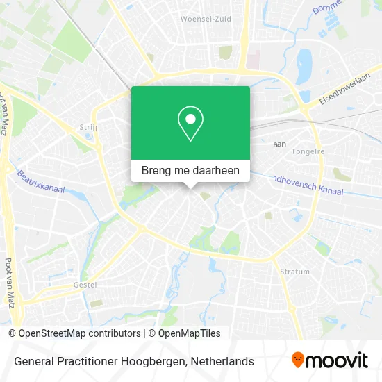 General Practitioner Hoogbergen kaart