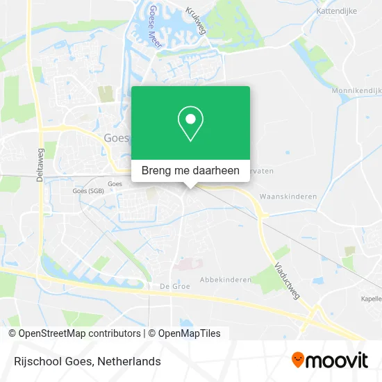 Rijschool Goes kaart