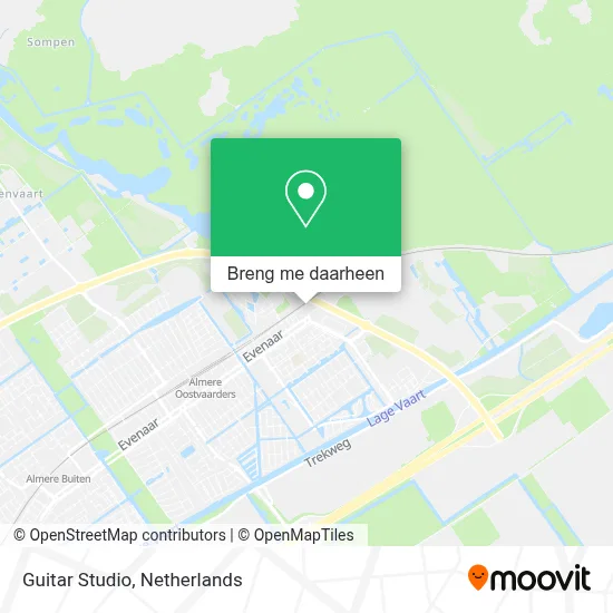 Guitar Studio kaart