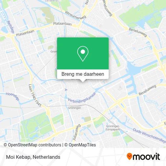 Moi Kebap kaart