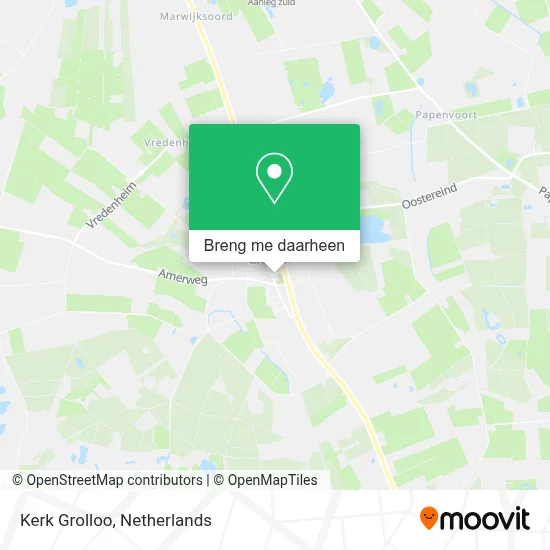 Kerk Grolloo kaart