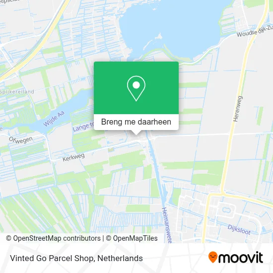 Vinted Go Parcel Shop kaart