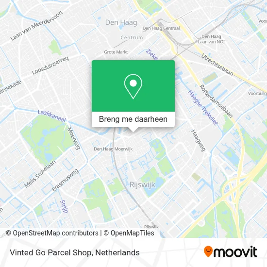 Vinted Go Parcel Shop kaart