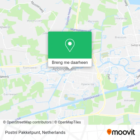 Postnl Pakketpunt kaart