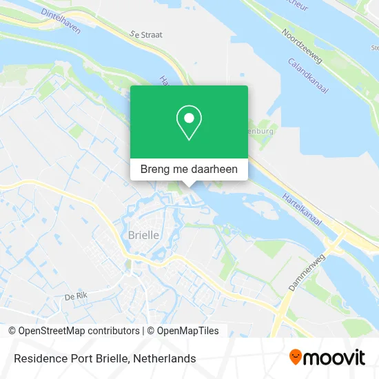 Residence Port Brielle kaart