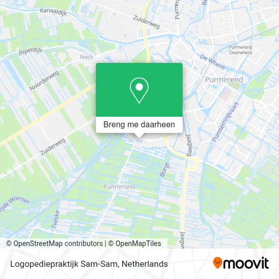 Logopediepraktijk Sam-Sam kaart