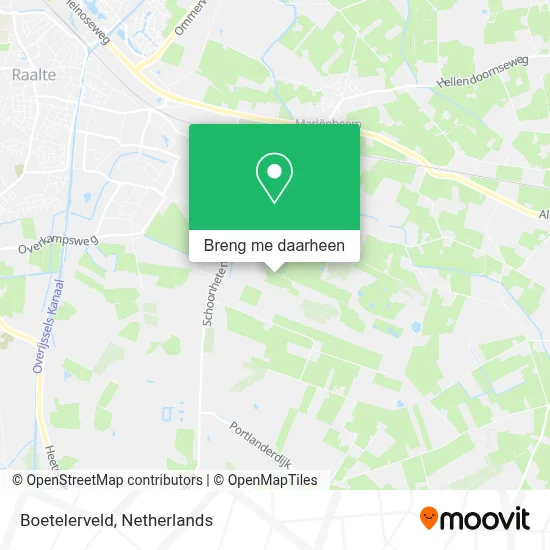 Boetelerveld kaart