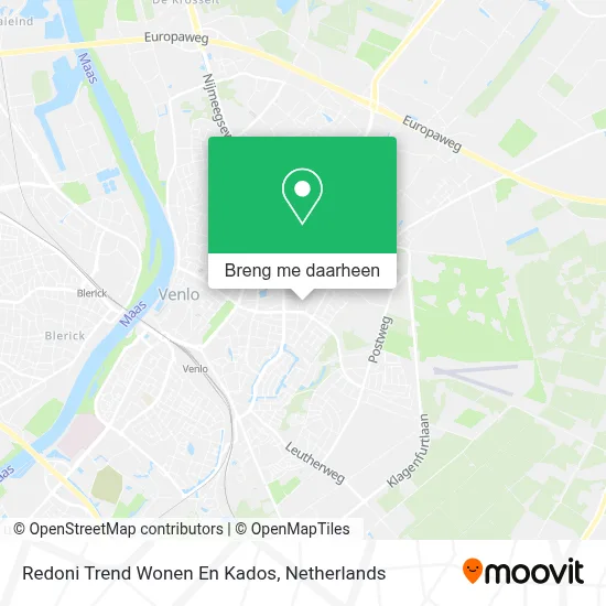 Redoni Trend Wonen En Kados kaart