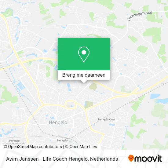 Awm Janssen - Life Coach Hengelo kaart