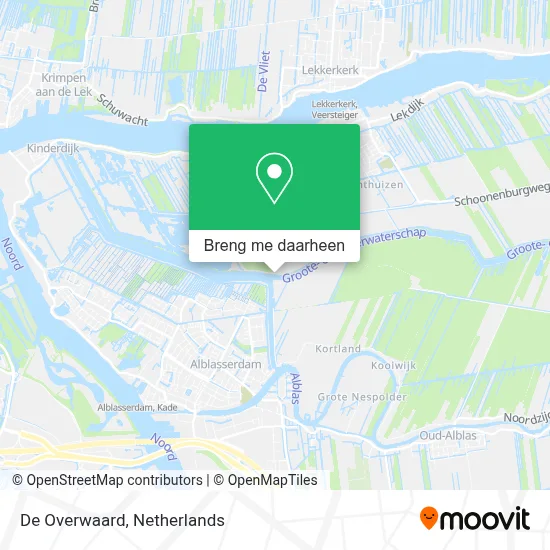 De Overwaard kaart