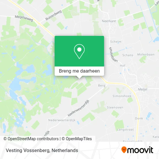 Vesting Vossenberg kaart