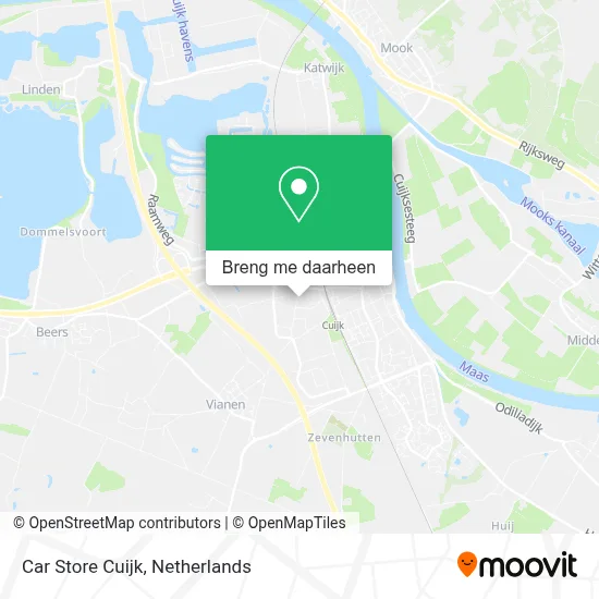 Car Store Cuijk kaart