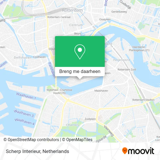 Scherp Interieur kaart
