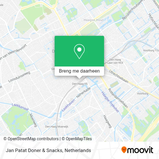Jan Patat Doner & Snacks kaart