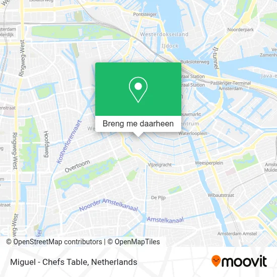 Miguel - Chefs Table kaart