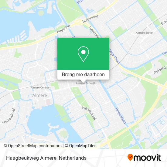 Haagbeukweg Almere kaart