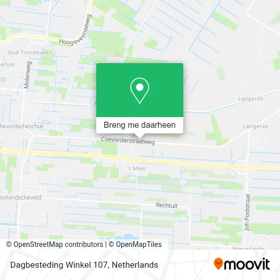 Dagbesteding Winkel 107 kaart