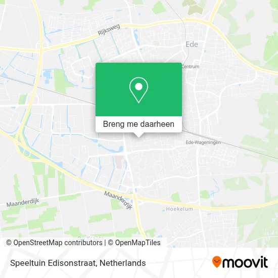 Speeltuin Edisonstraat kaart