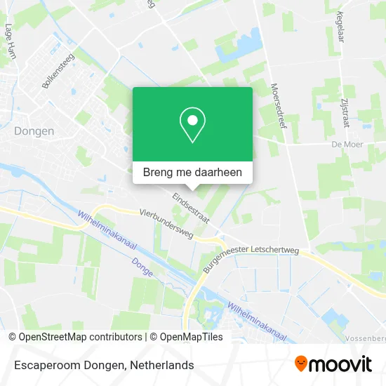 Escaperoom Dongen kaart