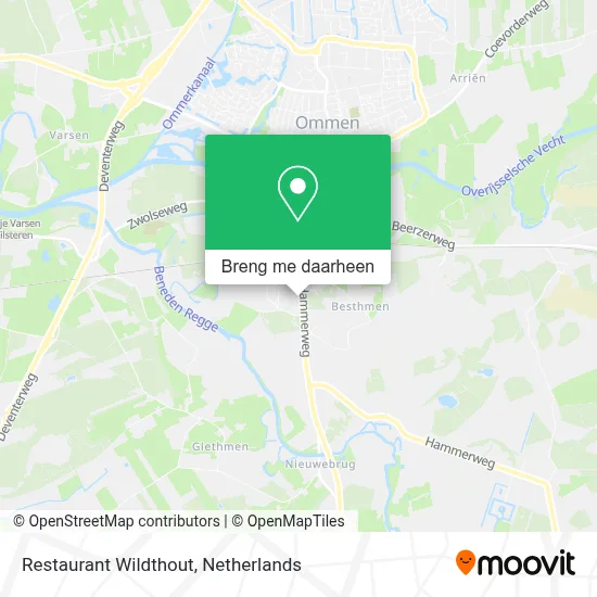 Restaurant Wildthout kaart