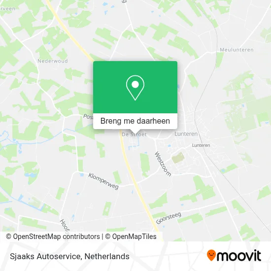 Sjaaks Autoservice kaart