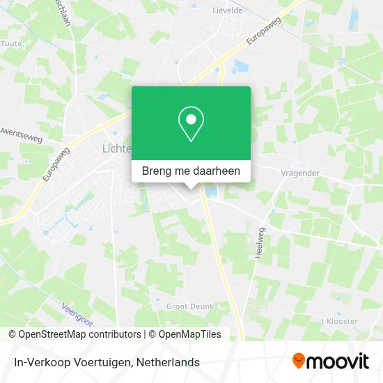 In-Verkoop Voertuigen kaart
