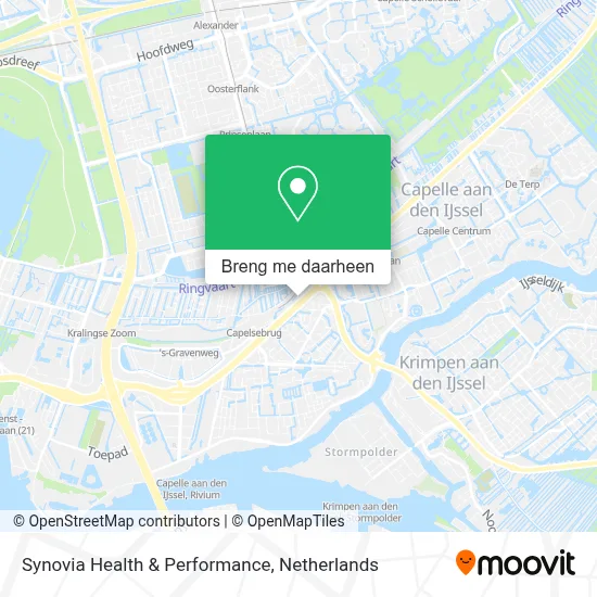 Synovia Health & Performance kaart